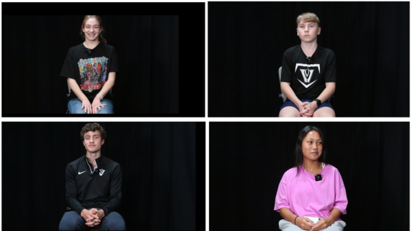 4 students from different grades answer questions regarding the year ahead.