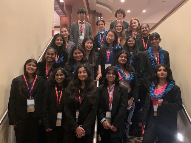 DECA members compete at state level against students from all over Texas. Two teams advanced to the International Career Development Conference.