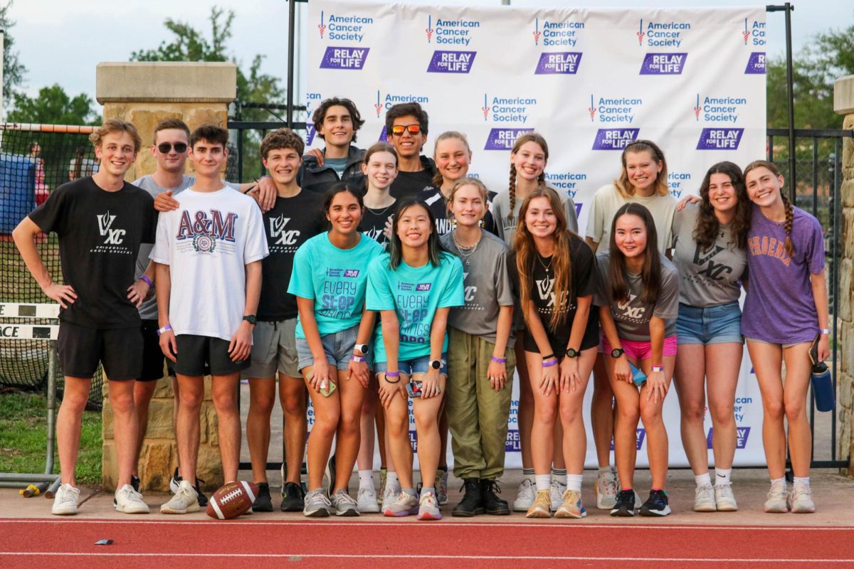 Students celebrate after running in the 2023 Relay for Life