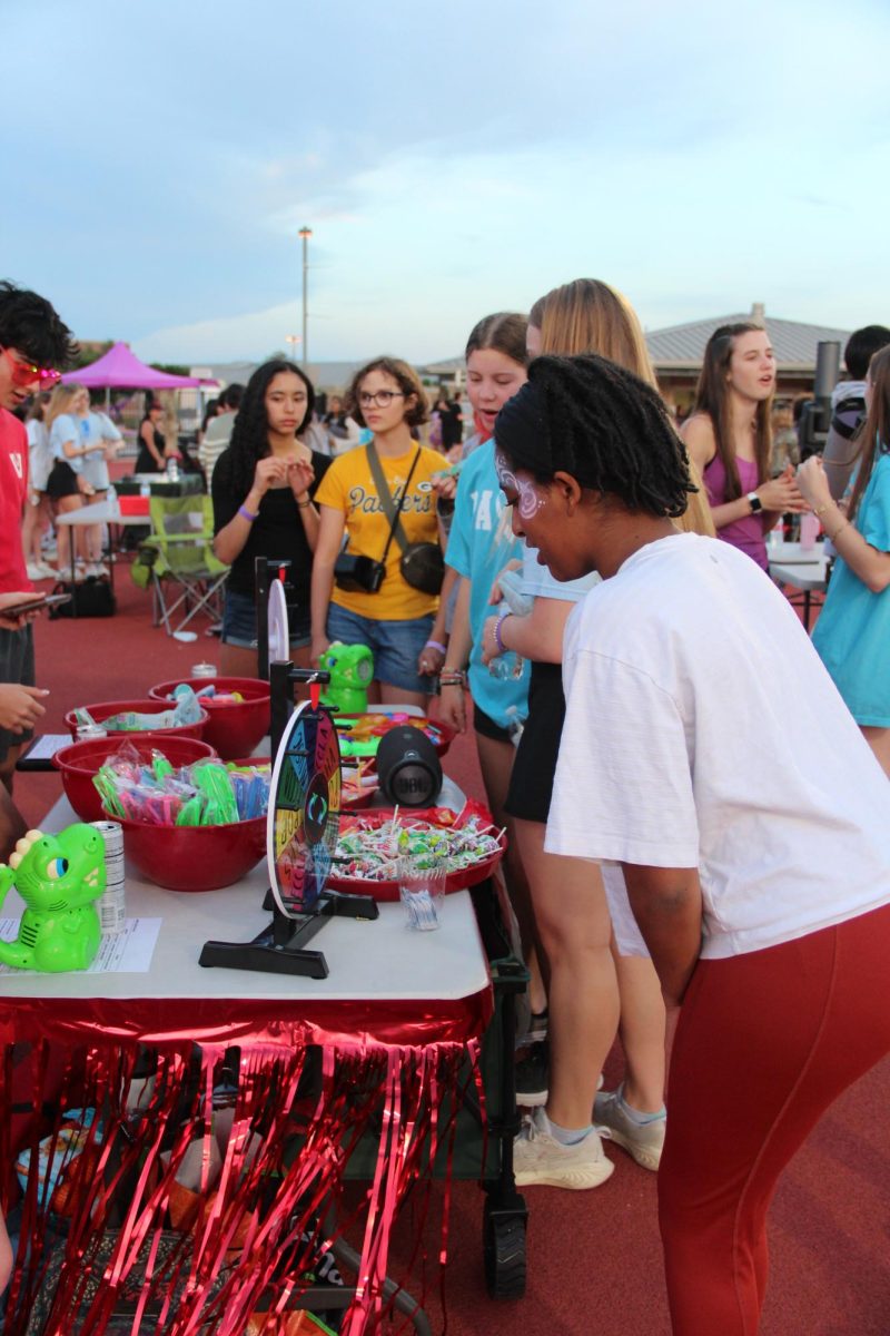 Students play club games during the 14th Annual Relay for Life in 2024
