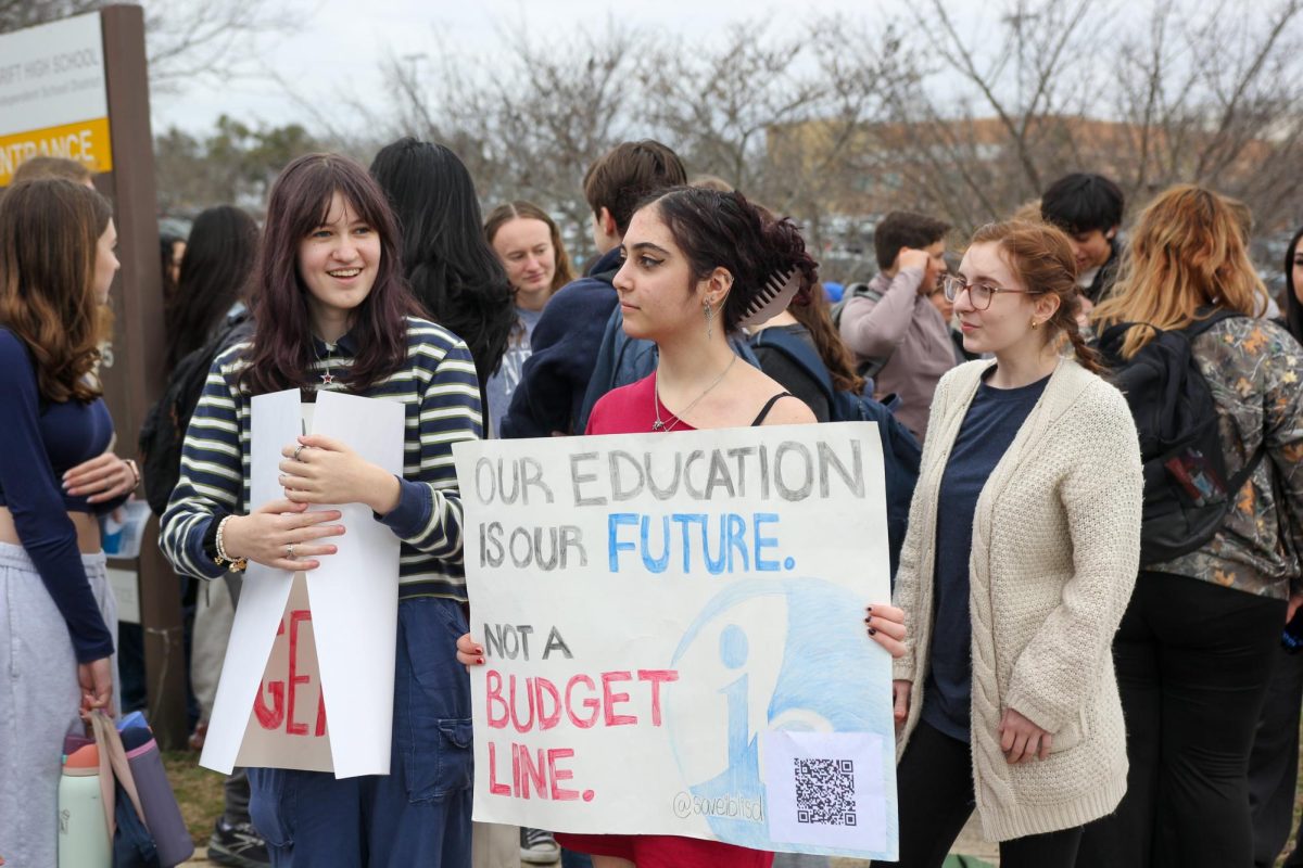 Serena Bassous at the IB protest last fall. Photo by Mary Bahrami