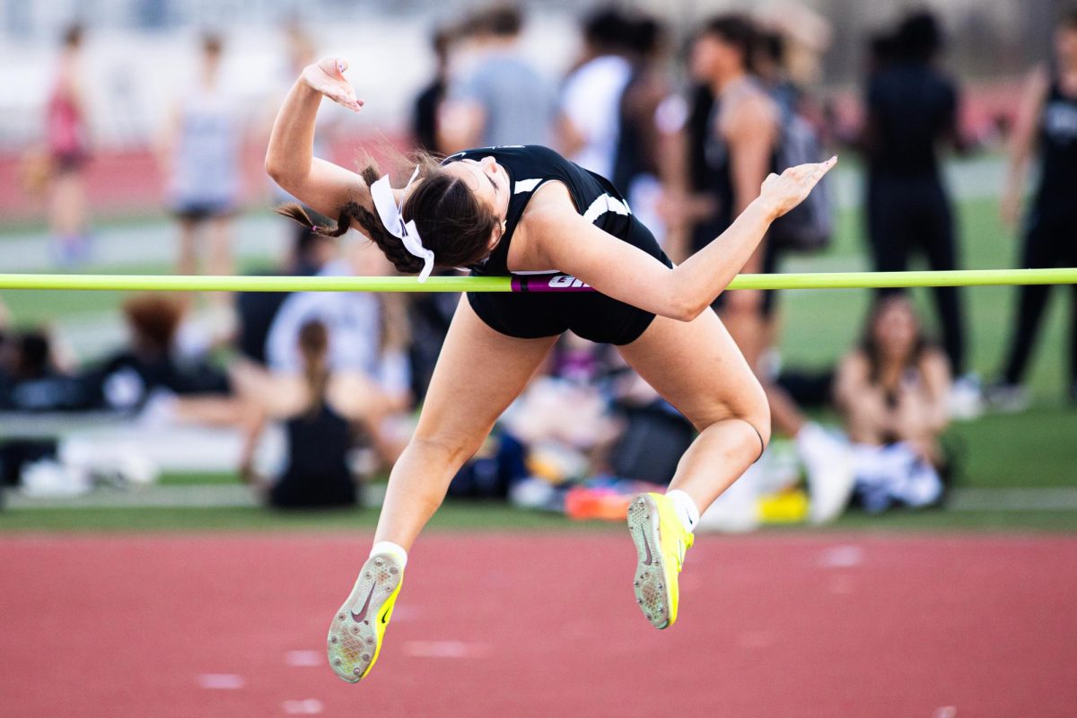 High jumper competes at Viper Relays on March 5.